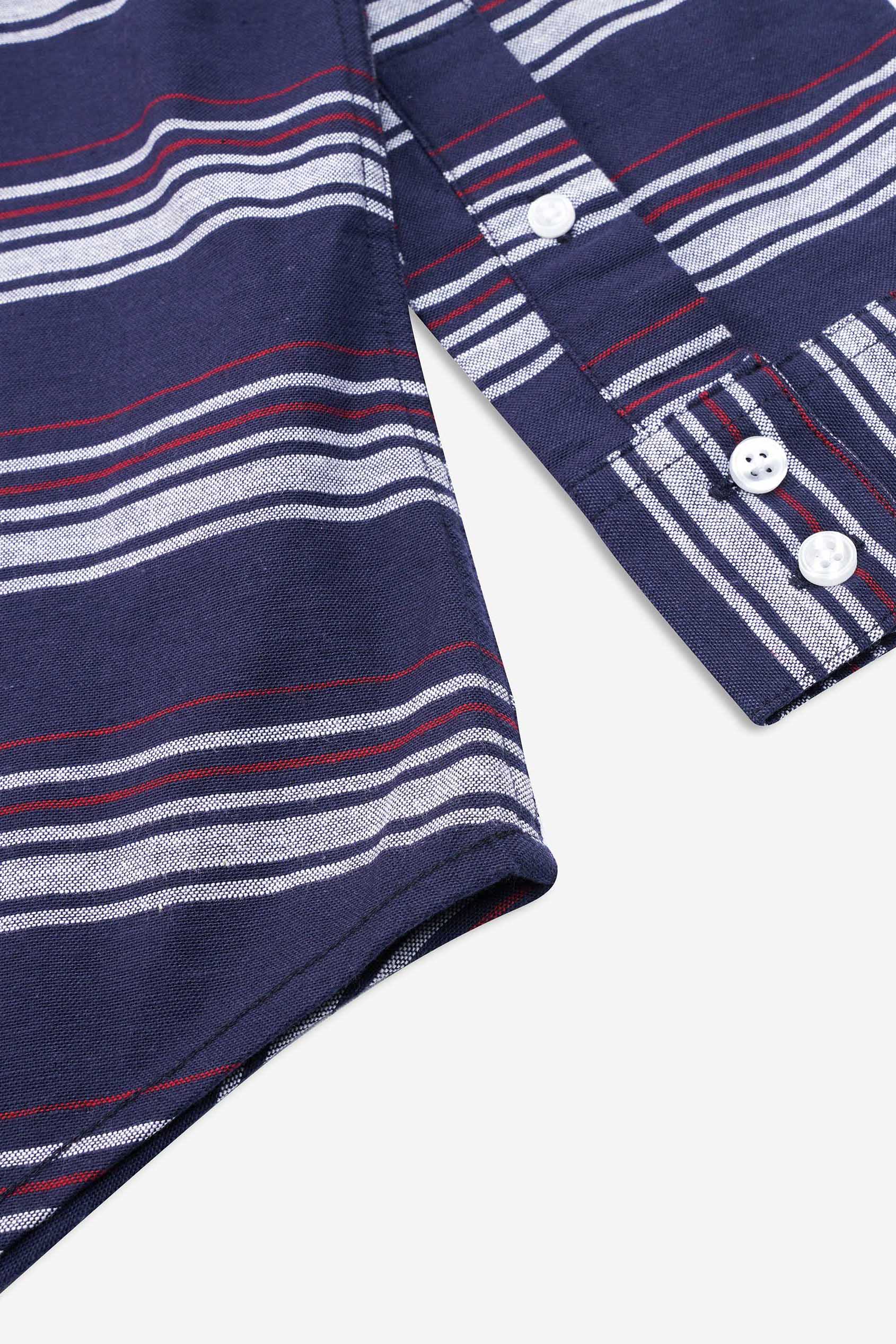 Mens Stripe Long Sleeve Shirt