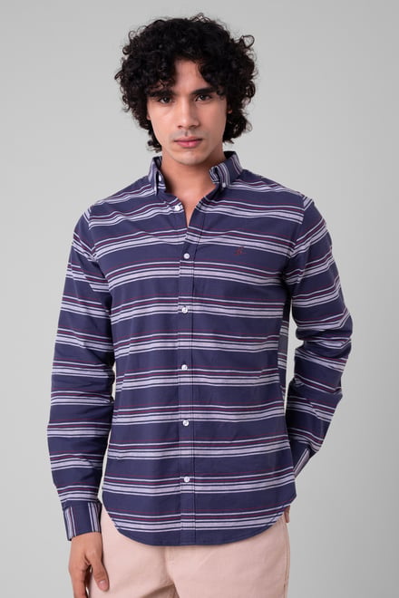Mens Stripe Long Sleeve Shirt