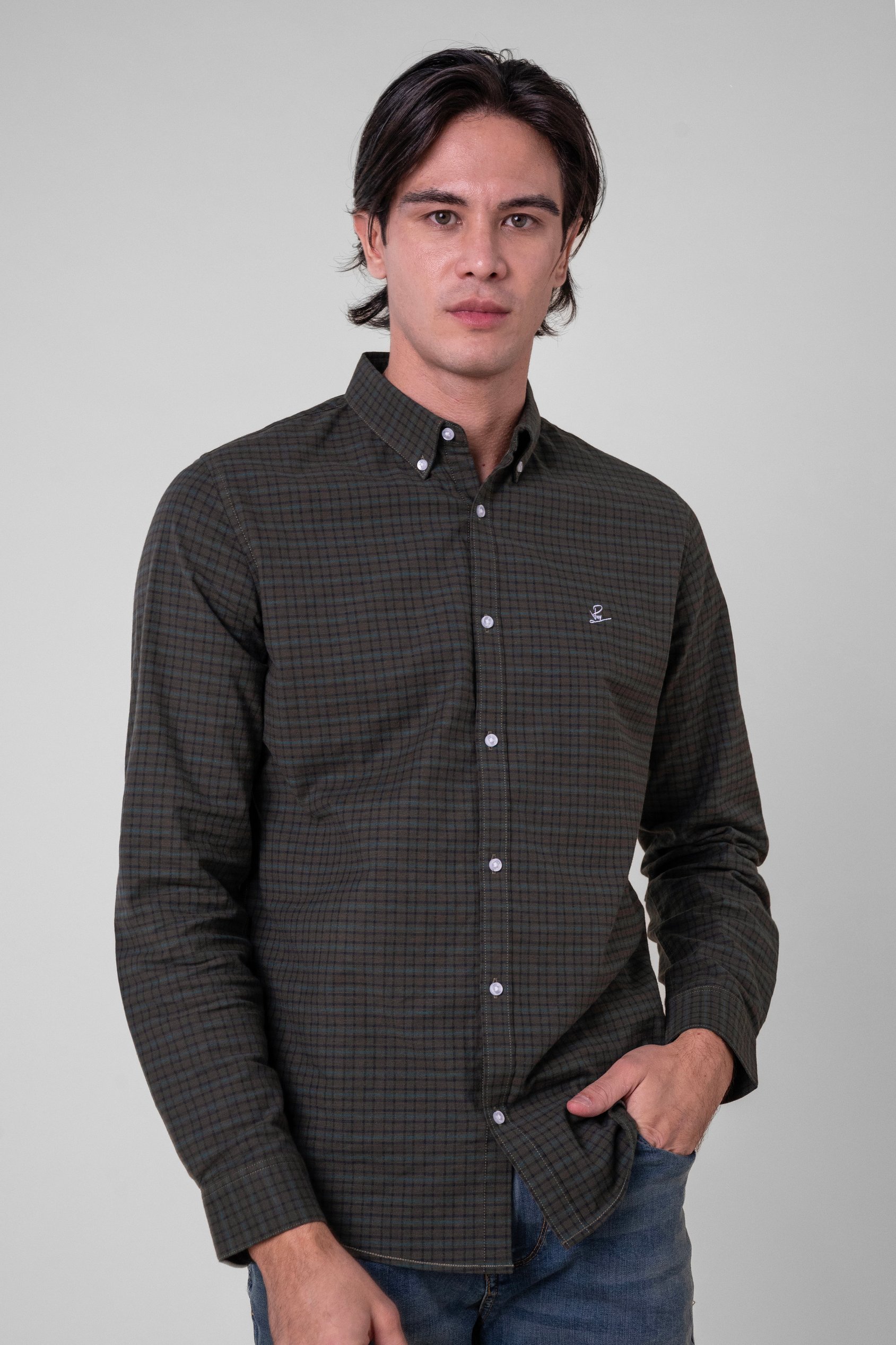 Enorsia Men's Black Classic Regular Fit Check Shirt - Uk Xxl