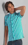 Short Sleeve Stripe Jersey Shirt