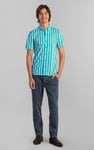 Short Sleeve Stripe Jersey Shirt