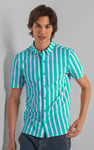 Short Sleeve Stripe Jersey Shirt