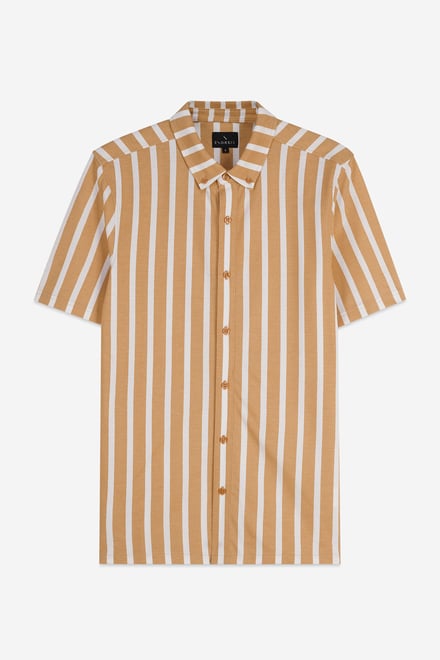 Short Sleeve Stripe Jersey Shirt