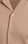 Mens Revere Collar Short Sleeve Jersey Shirt