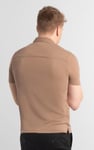 Mens Revere Collar Short Sleeve Jersey Shirt