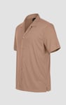 Mens Revere Collar Short Sleeve Jersey Shirt