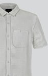 Jersey Searsucker Stripe Short Sleeve Shirt