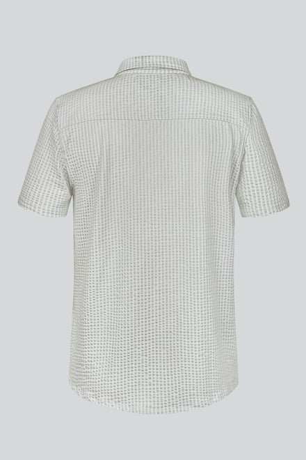 Jersey Searsucker Stripe Short Sleeve Shirt