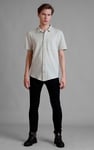 Jersey Searsucker Stripe Short Sleeve Shirt