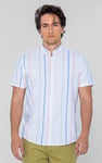 Stripe Short Sleeve Oxfrod Shirt