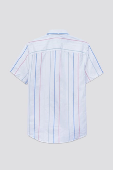 Stripe Short Sleeve Oxfrod Shirt