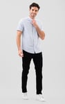 Stripe Short Sleeve Oxfrod Shirt