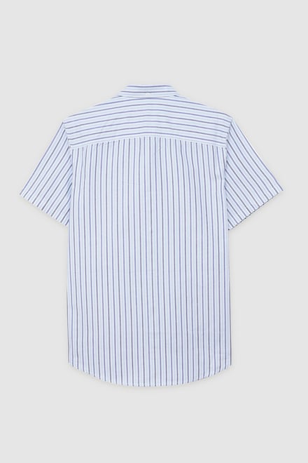Stripe Short Sleeve Oxfrod Shirt