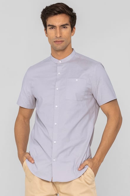 Men’s Cotton Short Sleeve Oxford Shirt | Enorsia
