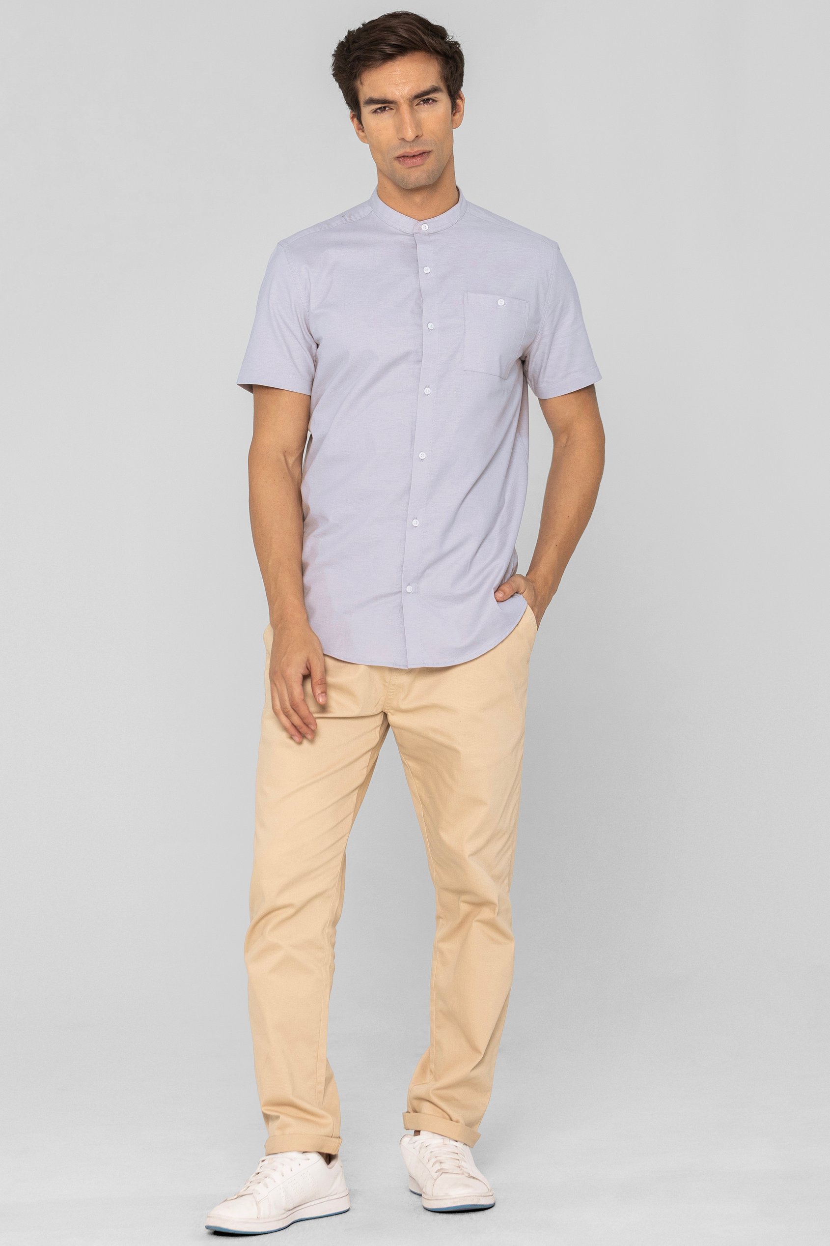 Men’s Cotton Short Sleeve Oxford Shirt | Enorsia