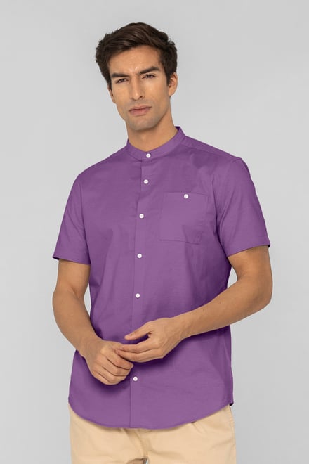 Men’s Cotton Short Sleeve Oxford Shirt | Enorsia