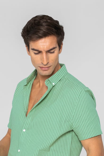 Stripe Short Sleeve Shirt