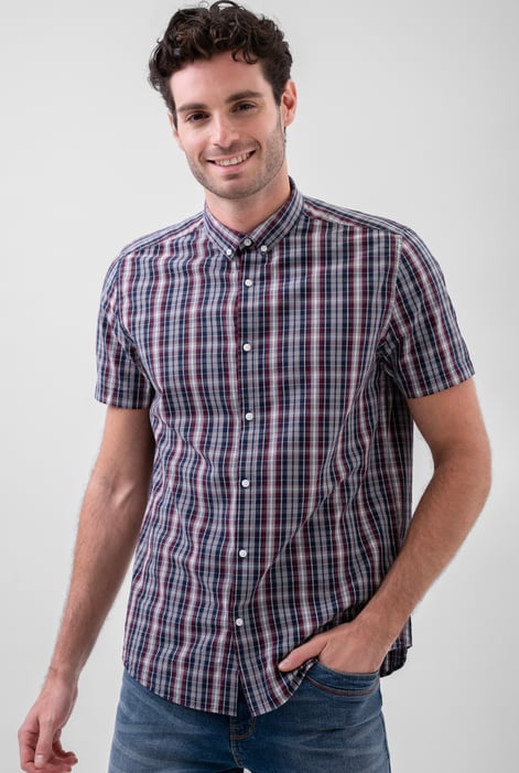 Sky Button Down Short Sleeve Shirt