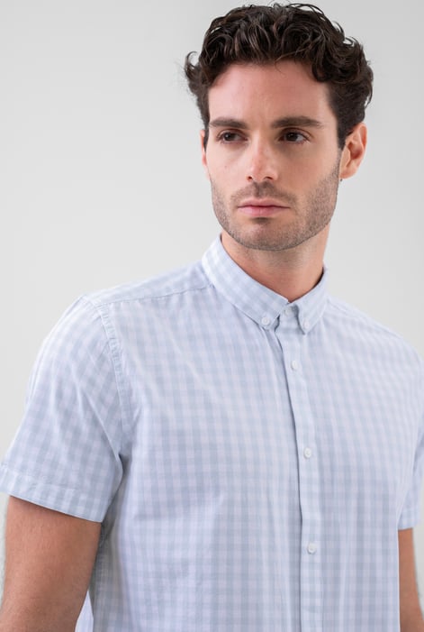 Sky Button Down Short Sleeve Shirt