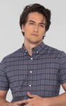 Check Short Sleeve Oxford Shirt