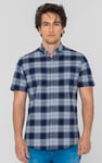 Check Short Sleeve Oxford Shirt