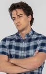 Check Short Sleeve Oxford Shirt