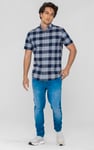 Check Short Sleeve Oxford Shirt