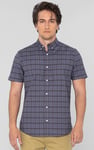 Check Short Sleeve Oxford Shirt