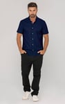 Mens Solid Short Sleeve Shirt