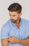 Mens Solid Short Sleeve Shirt