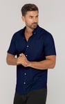 Mens Solid Short Sleeve Shirt