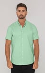 Mens Solid Short Sleeve Shirt