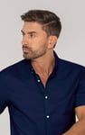 Mens Solid Short Sleeve Shirt