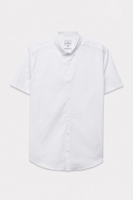 Mens Solid Short Sleeve Shirt