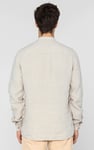 Band Collar Linen Shirt