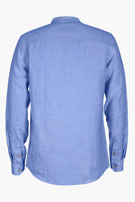 Band Collar Linen Shirt