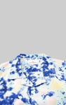Revere Collar Short Sleeves Printed Shirt