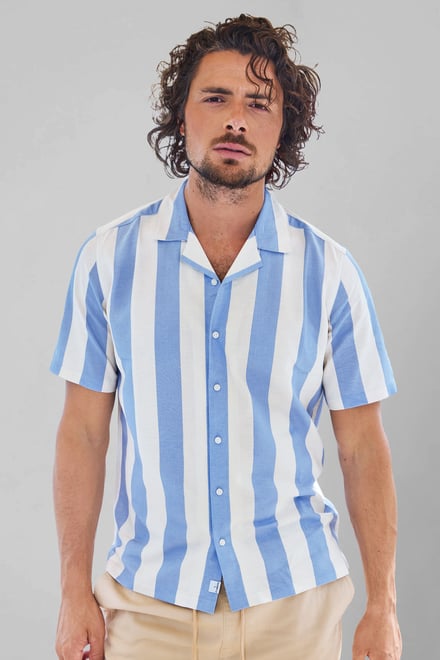 Revere Collar Short Sleeves Shirt