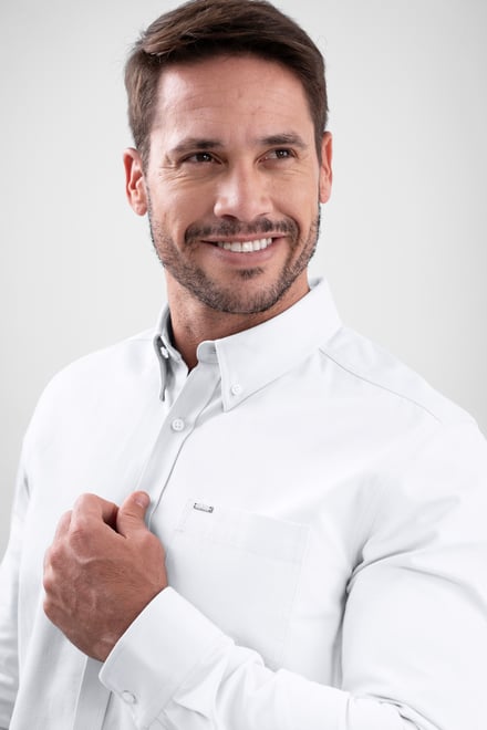 Mens Button Down Collar L/S Shirt