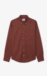 Men Button Down Collar Long Sleeve Shirt