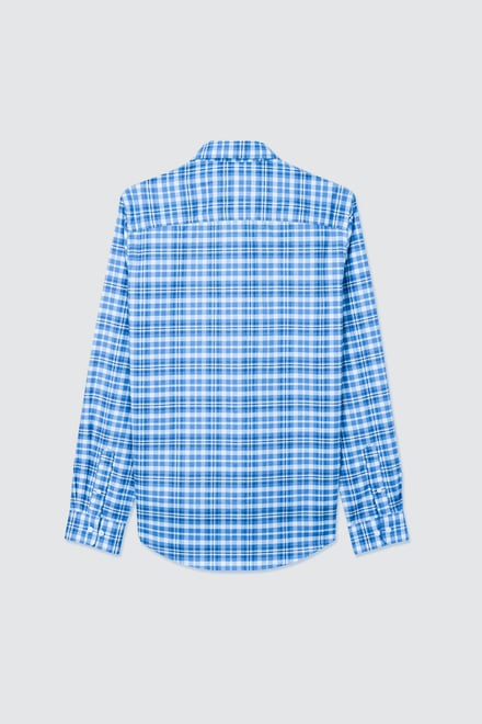 Men Button Down Collar Long Sleeve Shirt