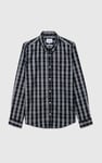 Men Button Down Collar Long Sleeve Shirt
