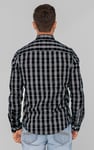 Men Button Down Collar Long Sleeve Shirt