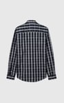 Men Button Down Collar Long Sleeve Shirt