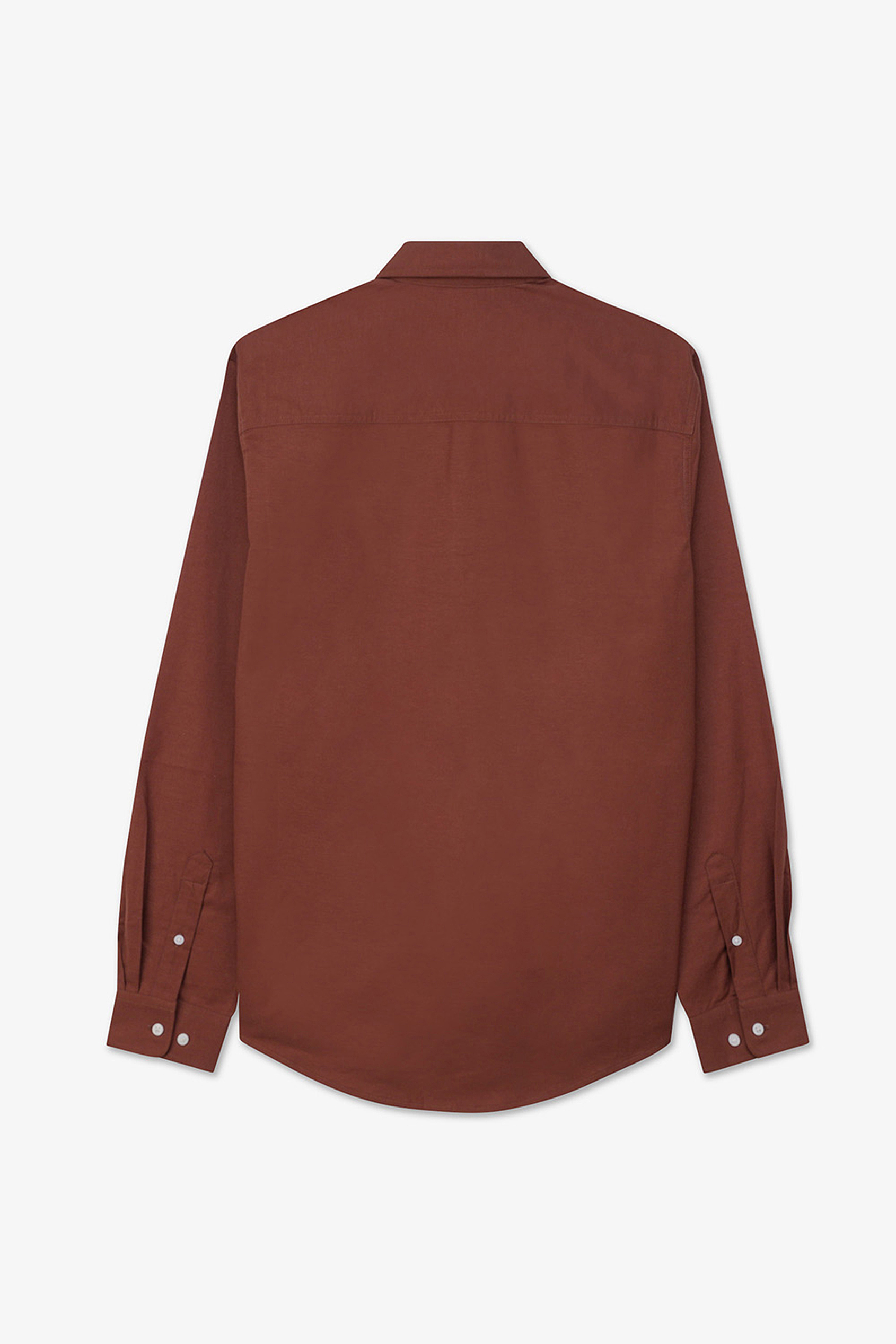Men Button Down Collar Long Sleeve Shirt