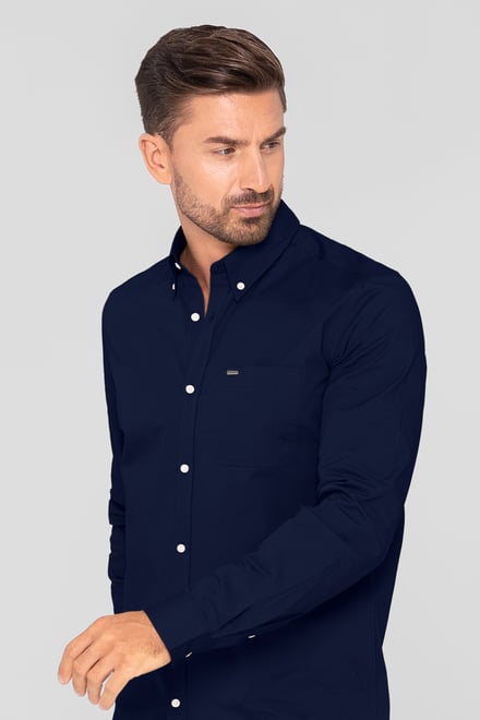 Solid Long Sleeve Regular Fit Shirt