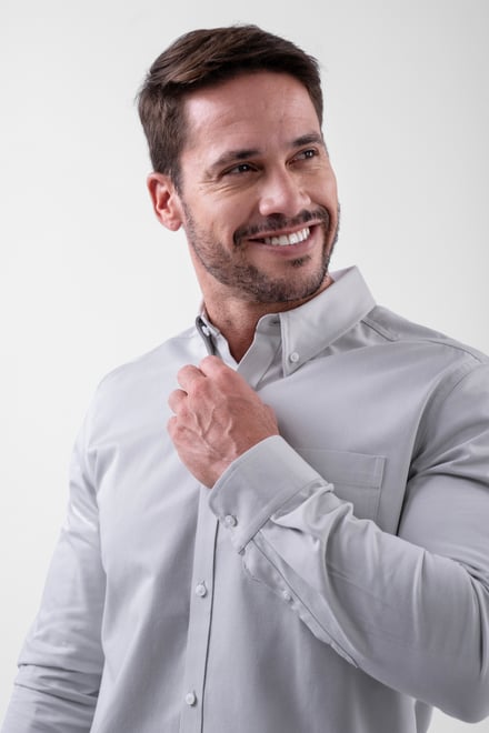 Button Down Collar Long Sleeve Shirt