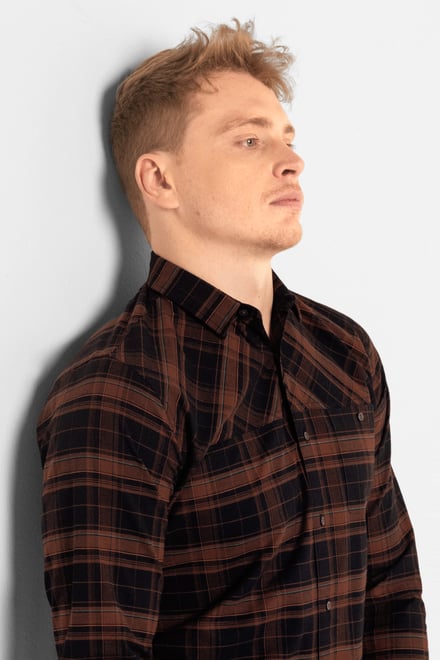 Mens Front Yoke LS Oxford Shirt
