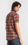 Mens Short Sleeve Shirt With Rib Collar