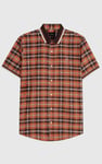 Mens Short Sleeve Shirt With Rib Collar